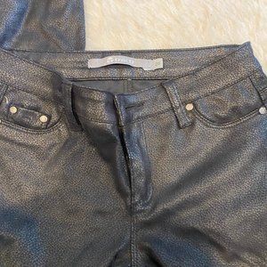 TRACTR- "leather" jeans in black size 27